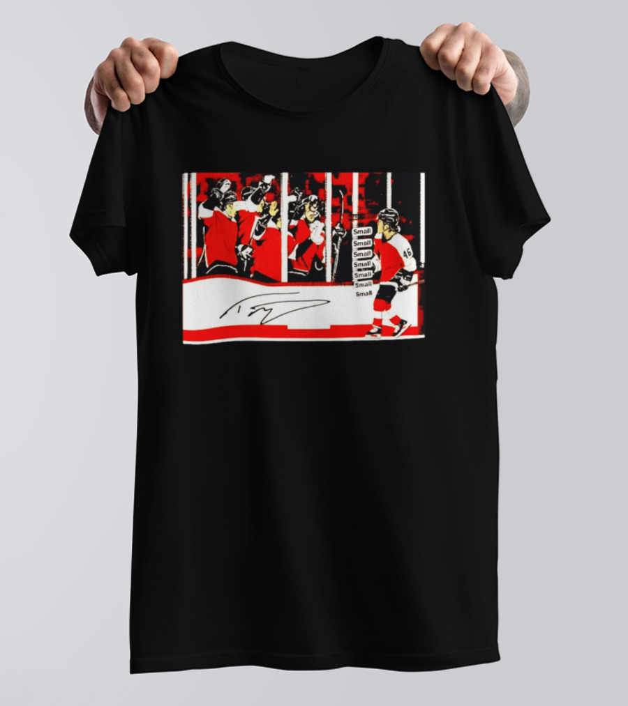 Philadelphia Flyers Hockey Team Celebration Frozen Victory Small T-Shirt