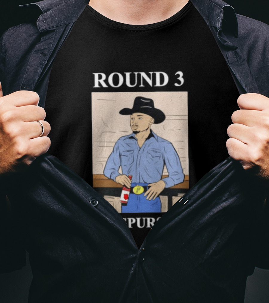 Go Spurs Go Cowboy Round 3 Spurs Playoff Spirit T-Shirt