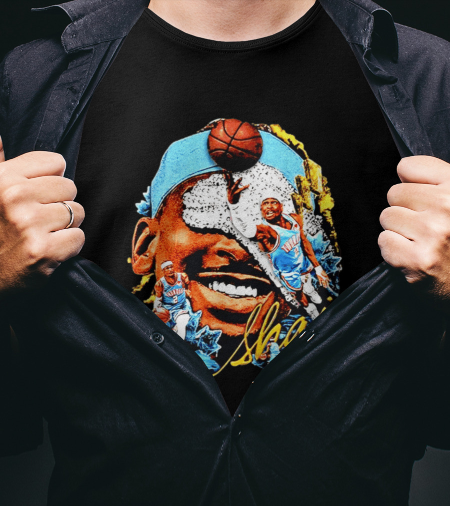 Shai Gilgeous Alexander Oklahoma City Thunder Basketball NBA Sports Fan Gear T-Shirt