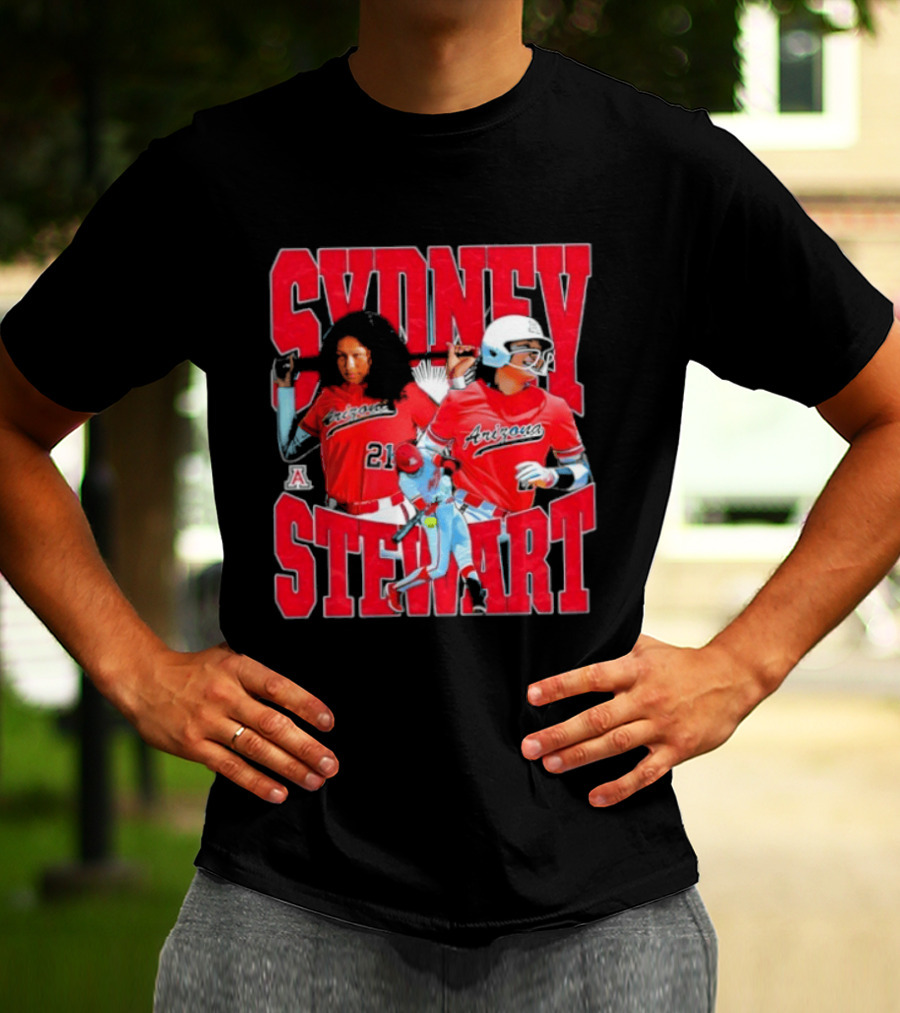 Sydney Stewart Arizona Wildcats NCAA Softball Team T-Shirt