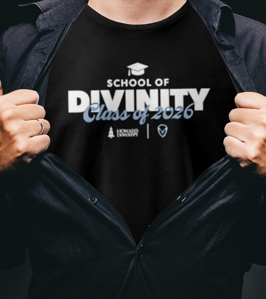 Howard University School Of Divinity Class Of 2026 Graduation Cap T-Shirt