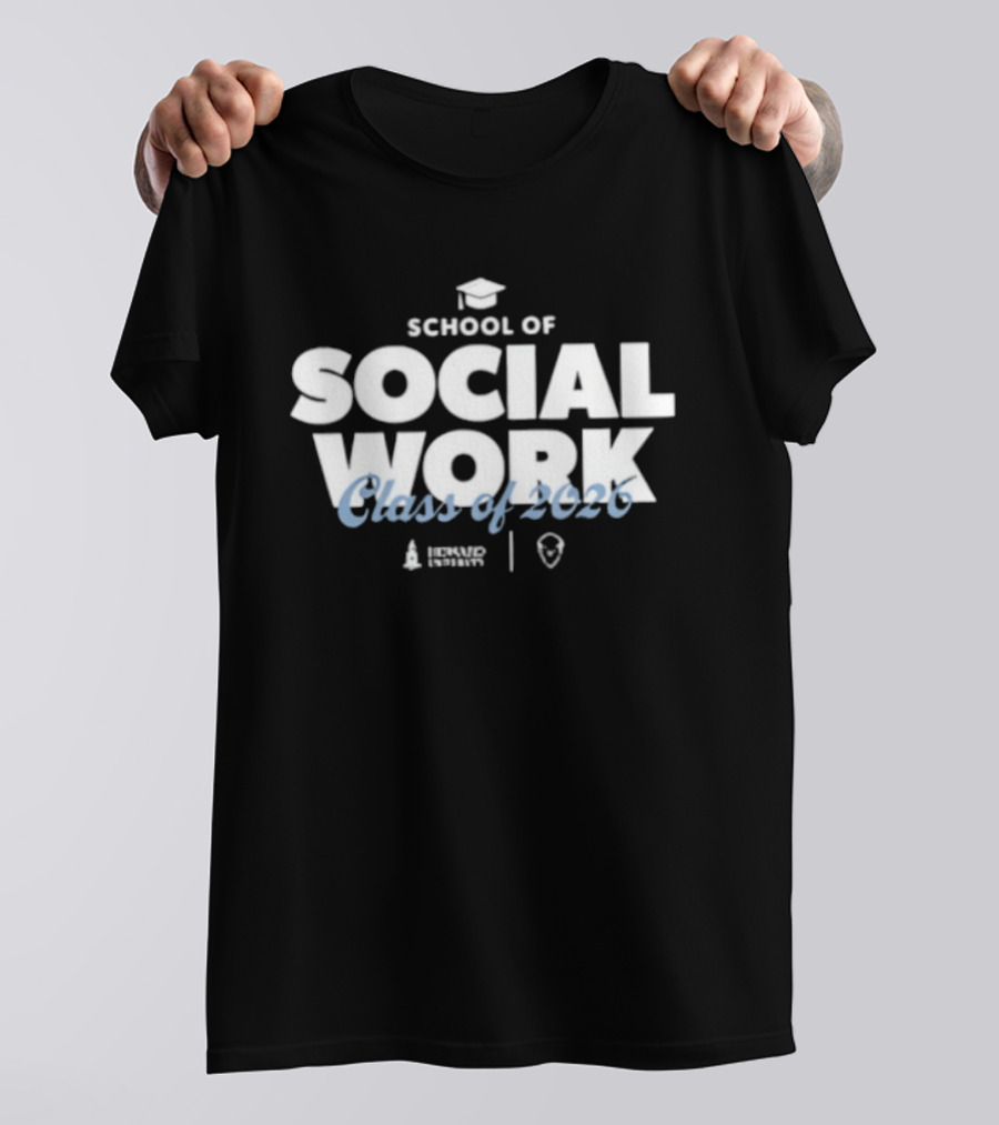 Howard University School Of Social Work Class Of 2026 Graduation T-Shirt