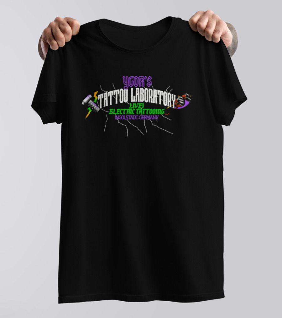 Igor's Tattoo Laboratory Live Electric Tattooing Cool Static Charge T-Shirt