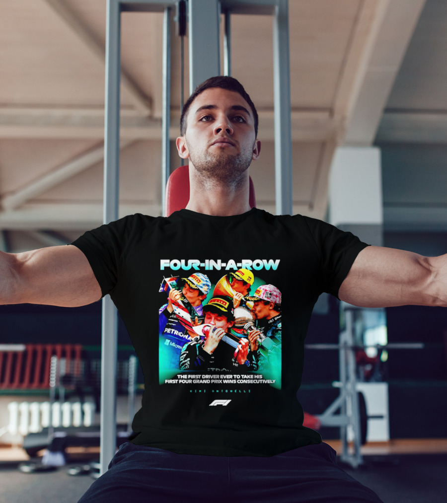 Kimi Antonelli Four In A Row First Driver Wins Consecutively Formula 1 T-Shirt
