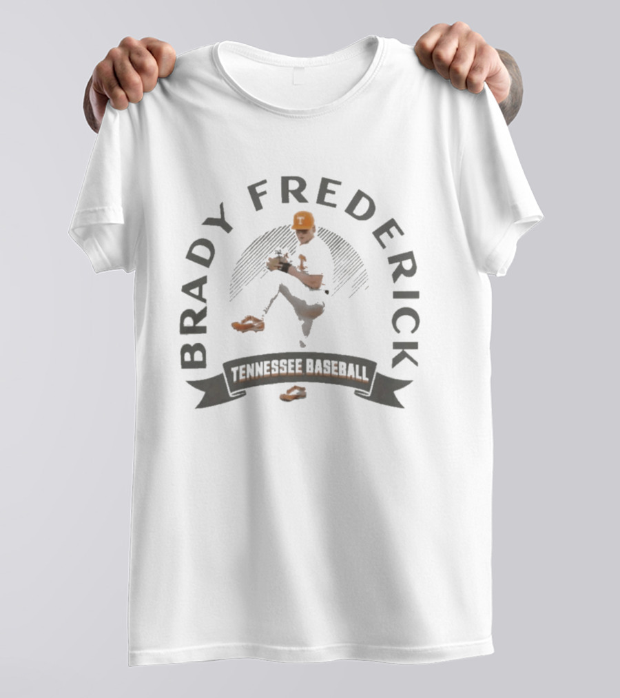 Brady Frederick Tennessee Baseball Orange T-Shirt