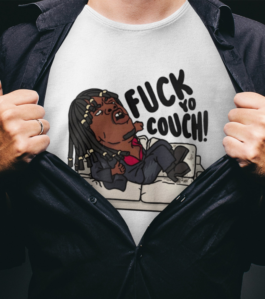 Chief Keef Fuck Yo Couch Illustrated Meme Drawing T-Shirt