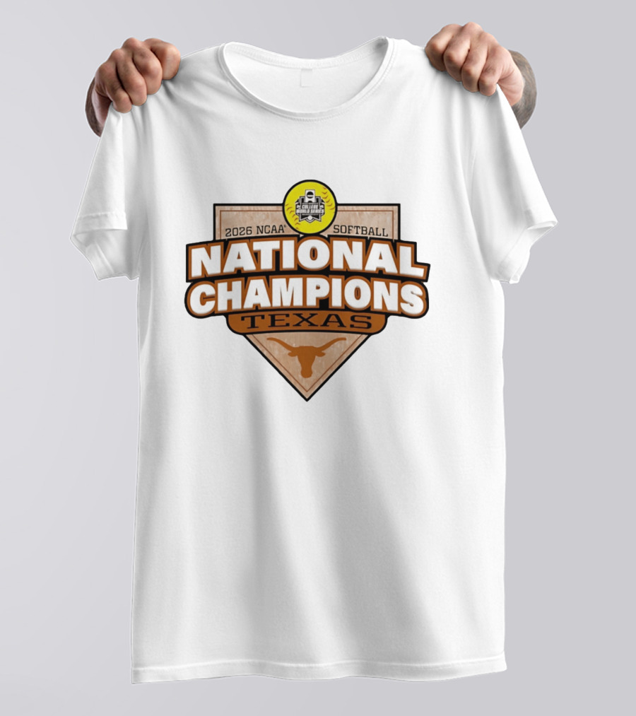Texas Longhorns 2026 NCAA Softball National Champions T-Shirt
