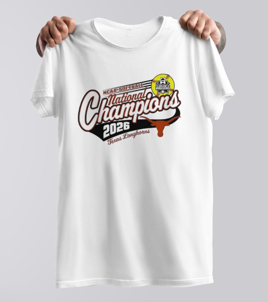 Texas Longhorns 2026 Softball National Champions T-Shirt