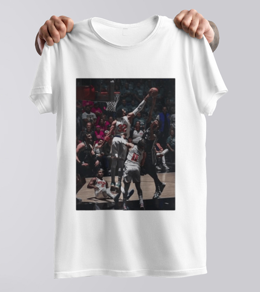 Big Kat Big Time Block Houston Rockets San Antonio Spurs NBA Showdown T-Shirt