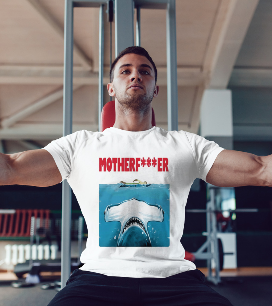 Samuel L Jackson Motherfucker Hammerhead Shark Jaws T-Shirt