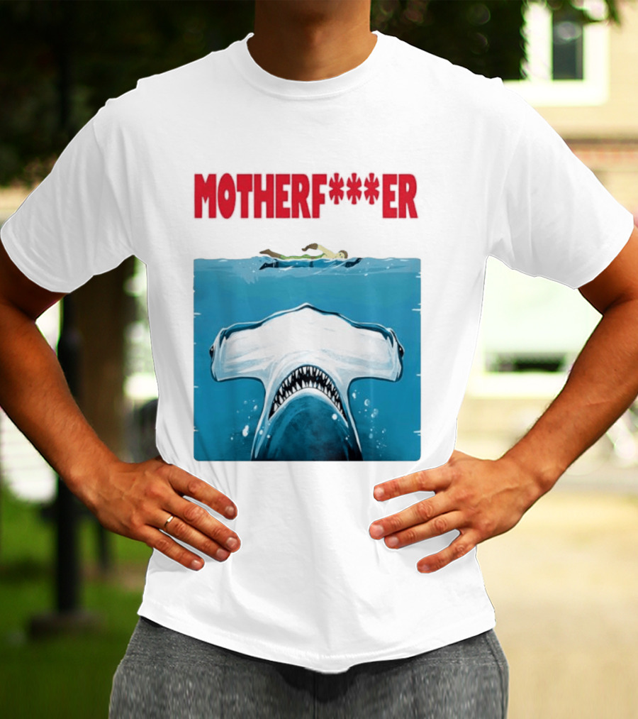 Samuel L Jackson Motherfucker Hammerhead Shark Jaws T-Shirt