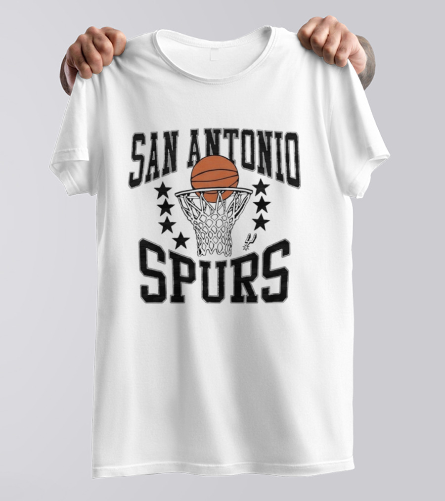 San Antonio Spurs Basketball Stars Nothin' But Net T-Shirt