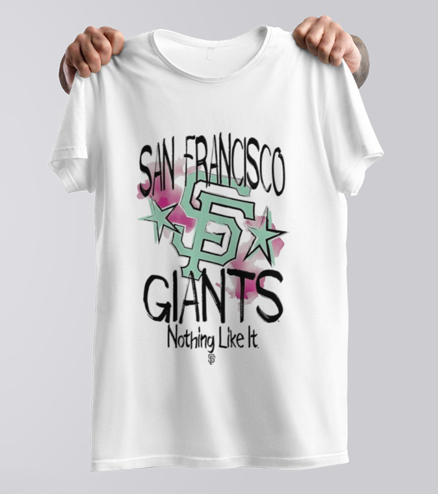 San Francisco Giants SF Stars Nothing Like It Floral Watercolor T-Shirt