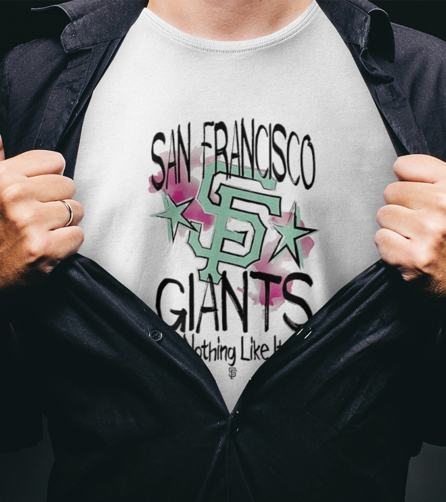 San Francisco Giants SF Stars Nothing Like It Floral Watercolor T-Shirt