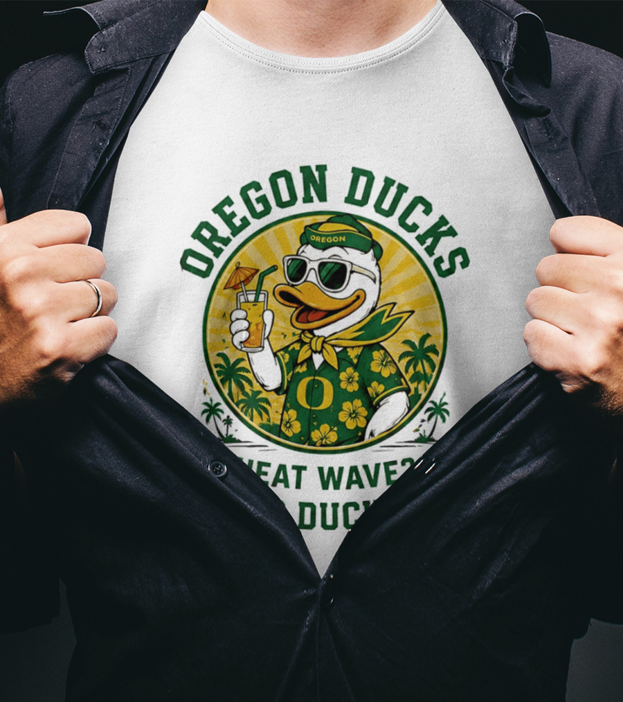 Oregon Ducks Heat Wave Go Ducks Summer Vibe T-Shirt