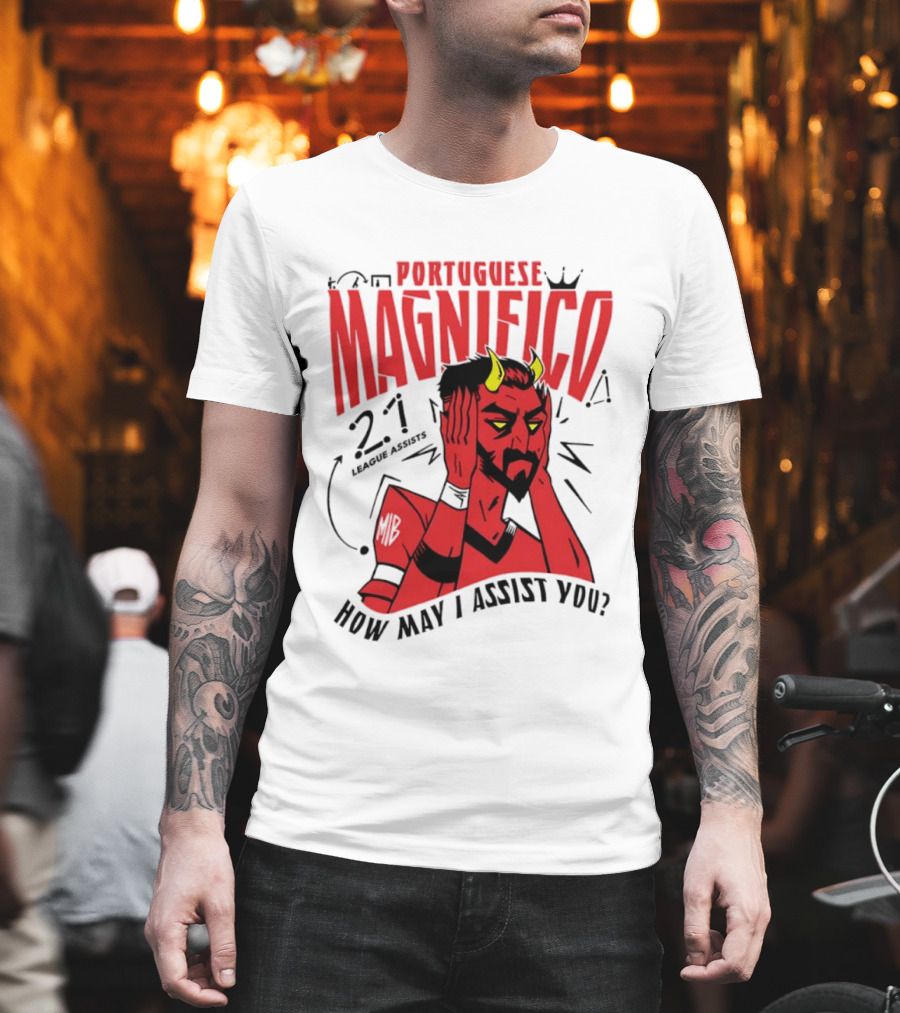Portuguese Magnifico 21 Goals How May I Assist You Devil T-Shirt