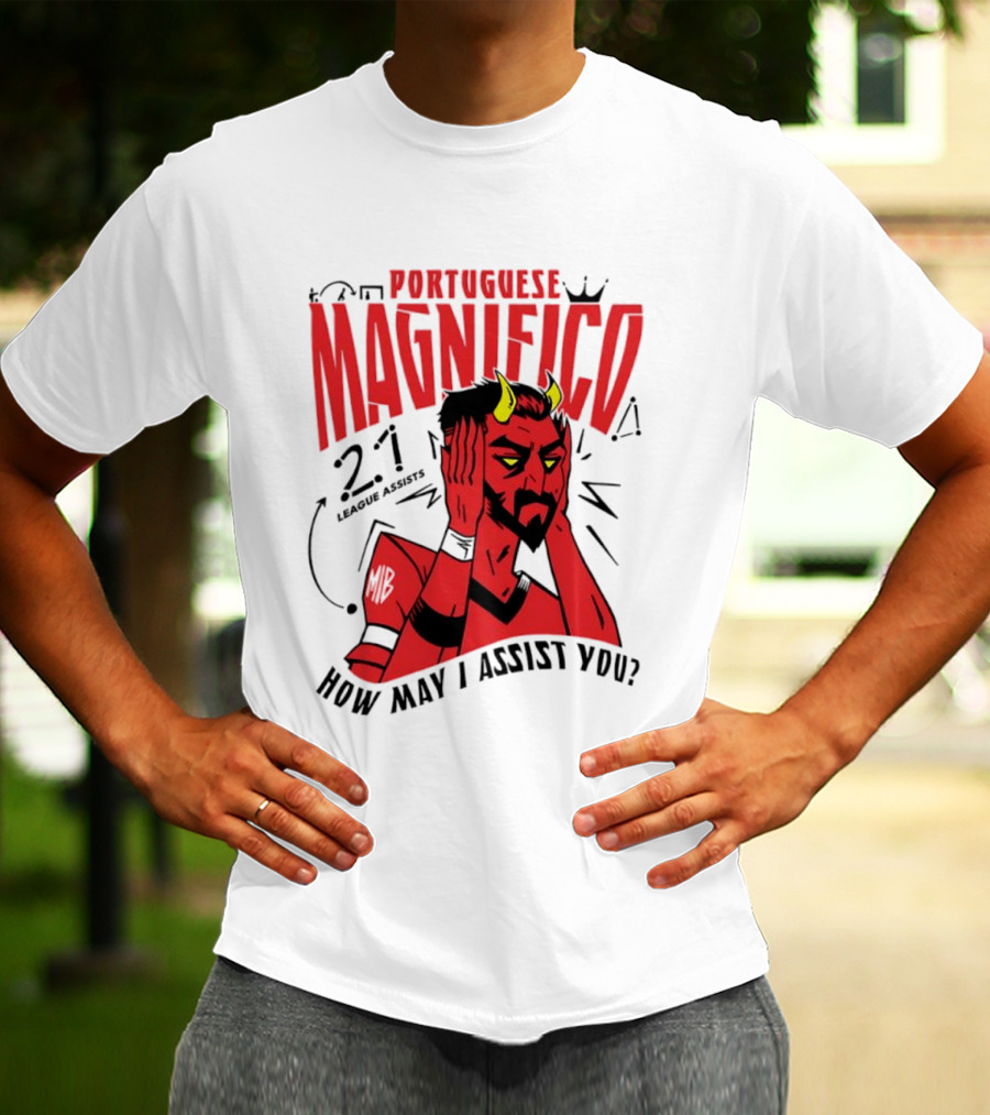 Portuguese Magnifico 21 Goals How May I Assist You Devil T-Shirt