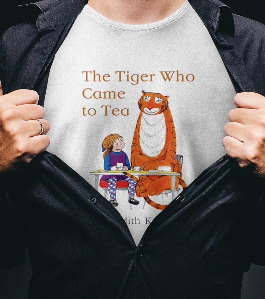 The Tiger Who Came To Tea Book Judith Kerr T-Shirt
