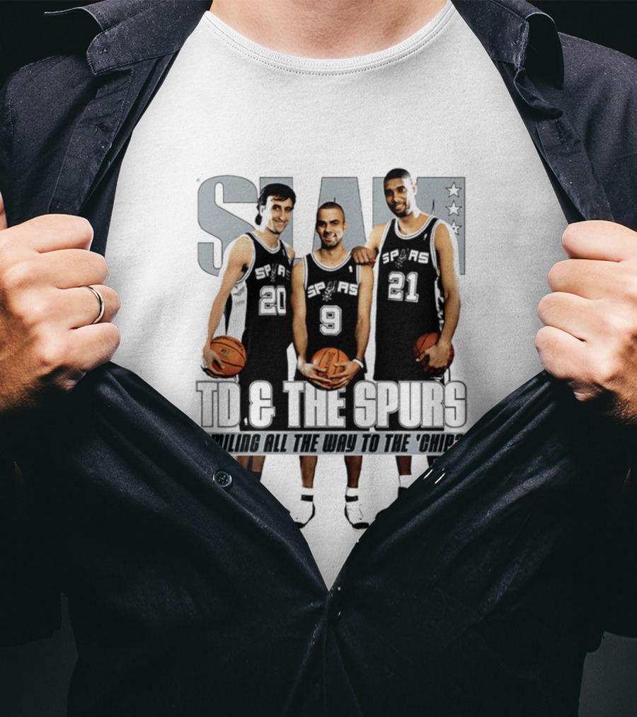SLAM SP AS 20 9 21 TD & The Spurs Smiling All The Way To The Chip? T-Shirt