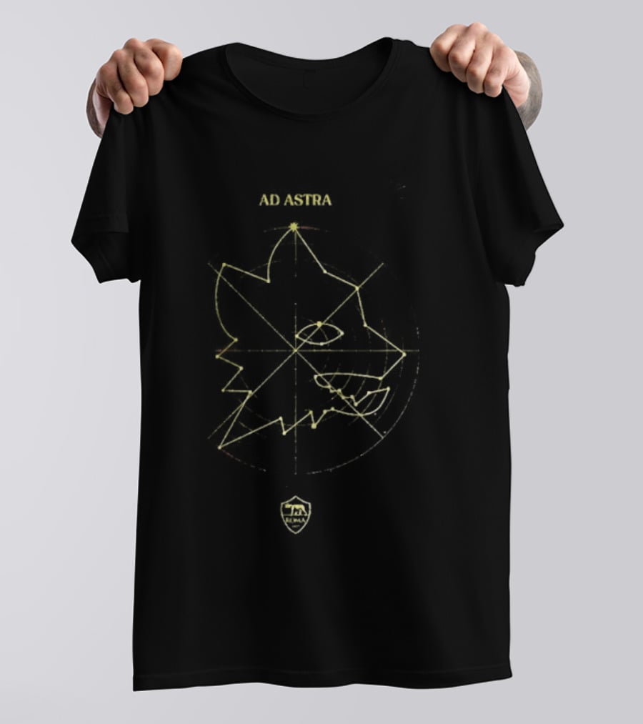 Ad Astra AS Roma Map Star Chart Commemorative T-Shirt