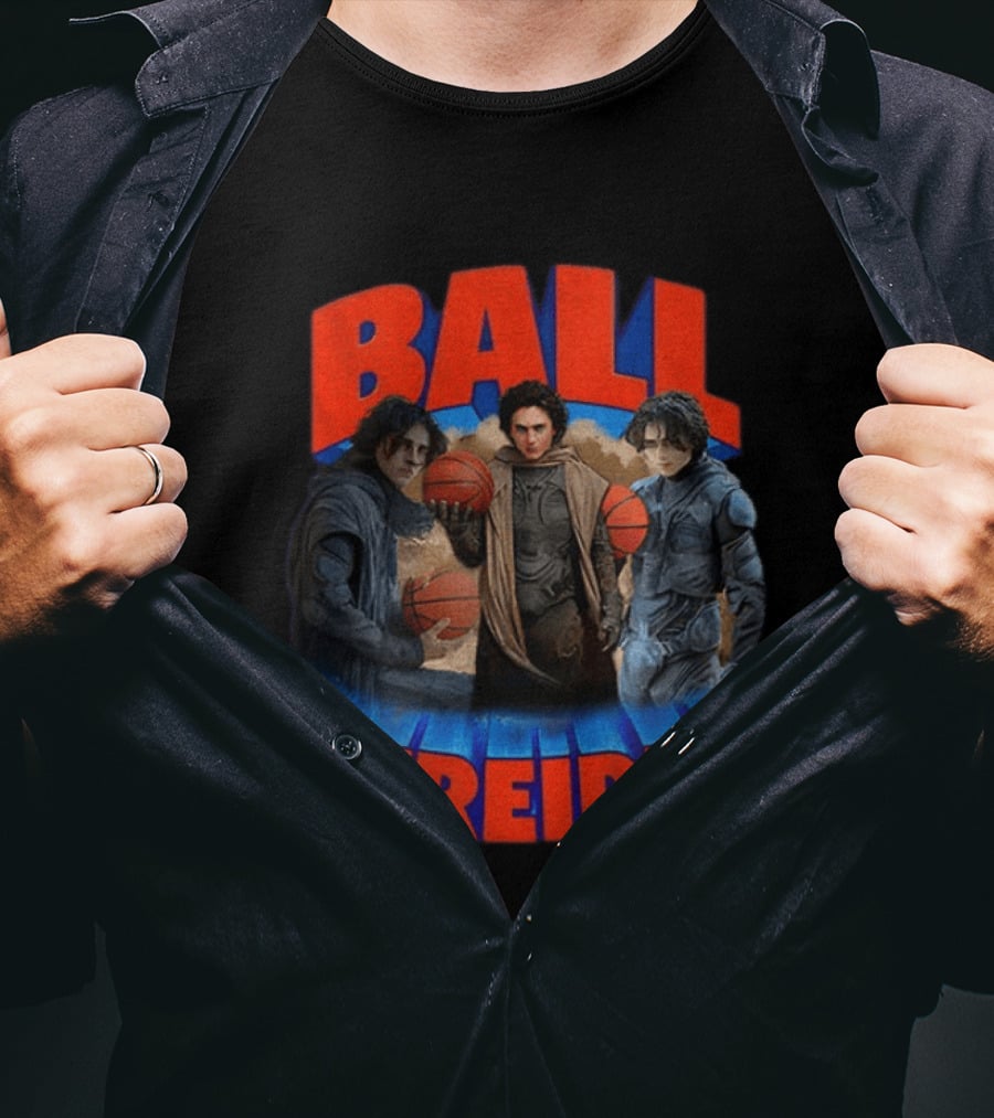 Ball Atreides Dune Timothée Chalamet New York Knicks Basketball NBA T-Shirt