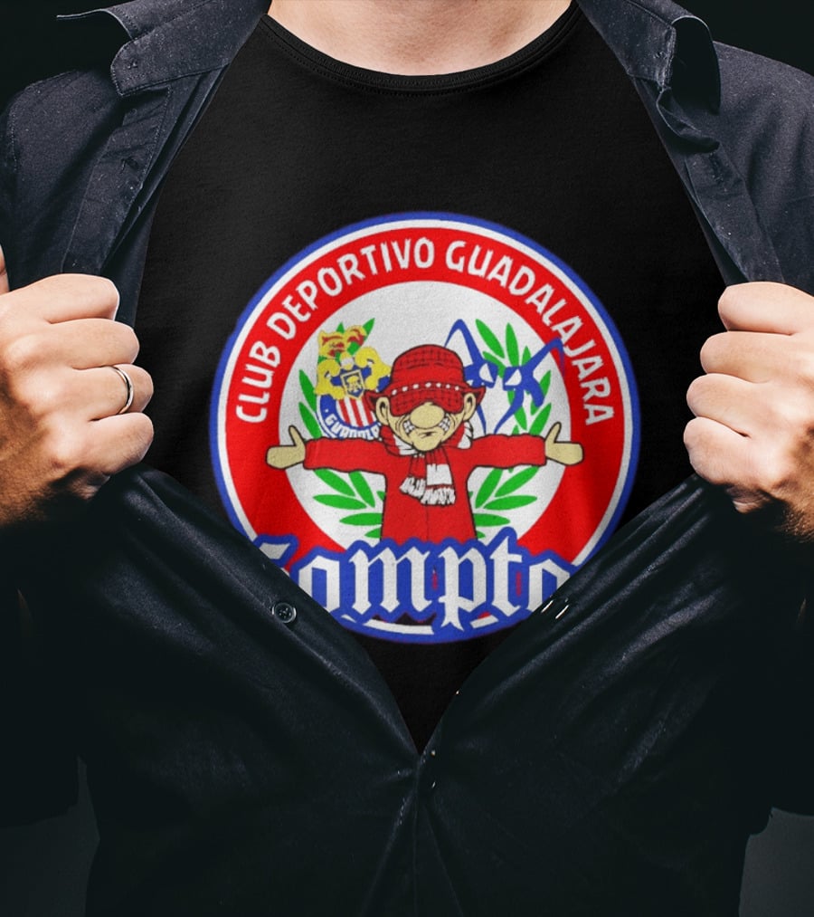 Compton Club Deportivo Guadalajara Rojiblanco T-Shirt