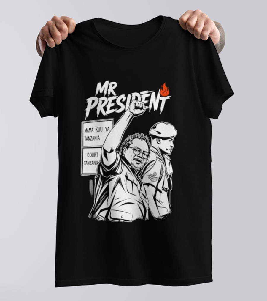 Mr President Mama Kuu Ya Tanzania Court Flame T-Shirt