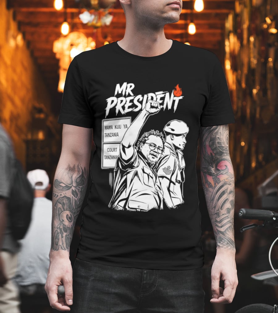 Mr President Mama Kuu Ya Tanzania Court Flame T-Shirt