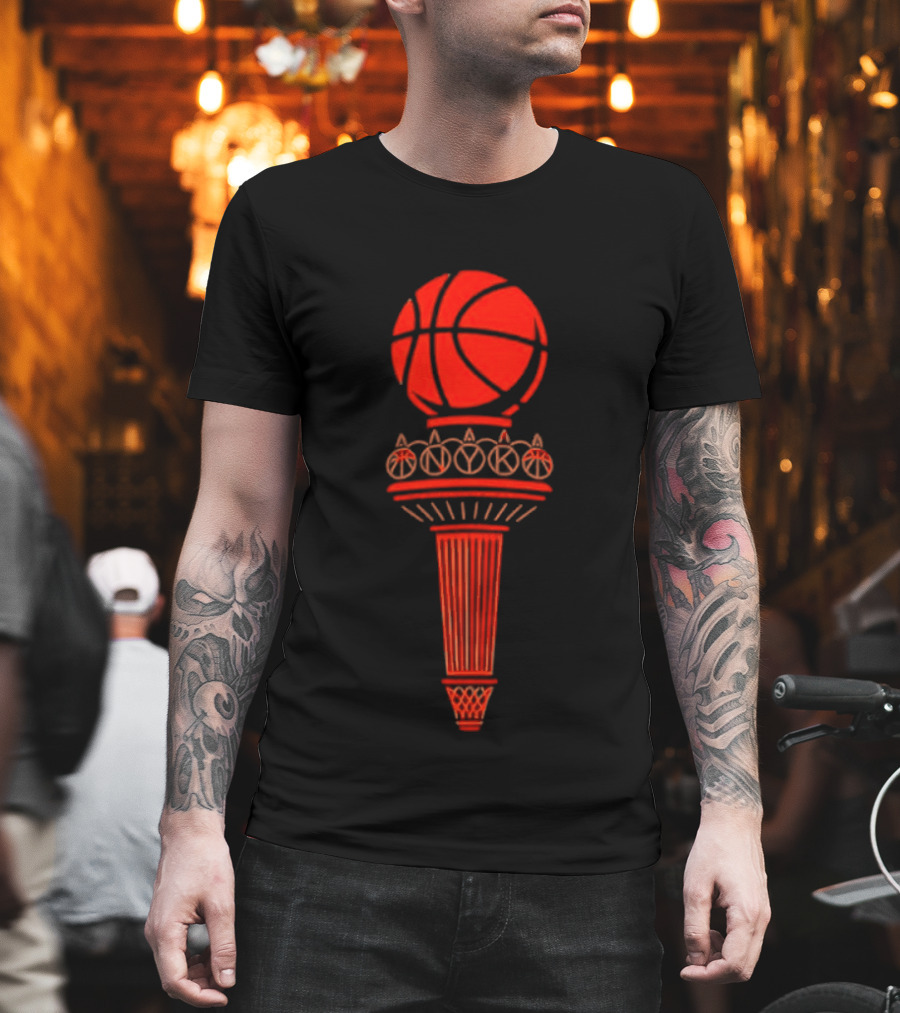 New York Knicks Basketball Torch T-Shirt