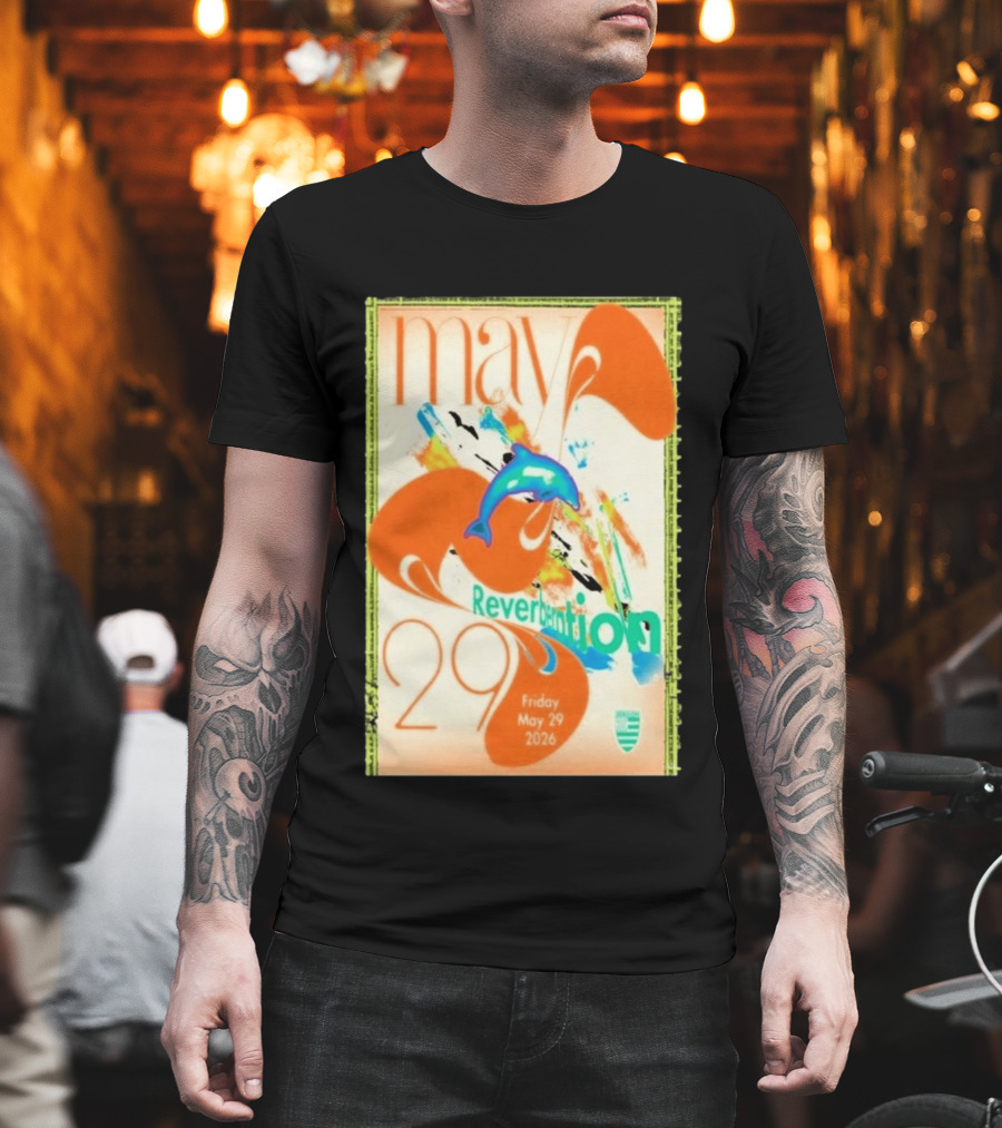 Reverberation Dolphin Event May 29 2026 Zebulon Los Angeles CA T-Shirt