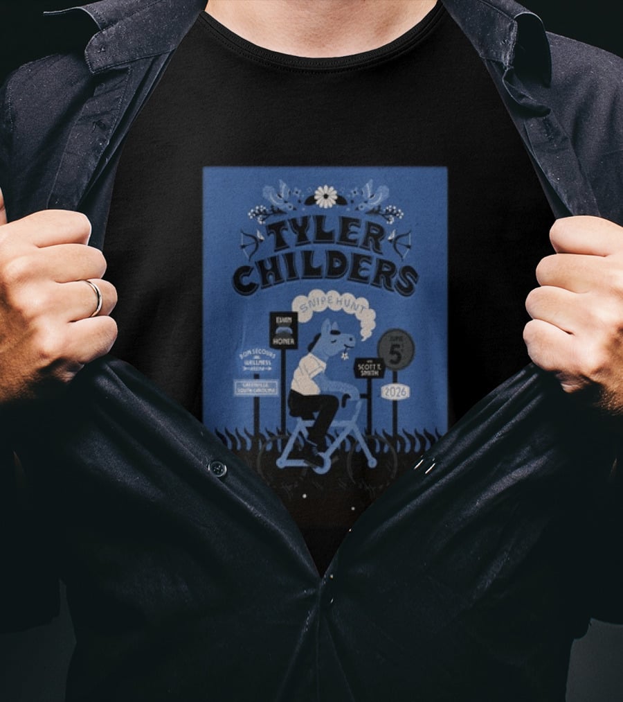 Tyler Childers Snipe Hunt Live At Bon Secours Wellness Arena Greenville June 5 2026 T-Shirt