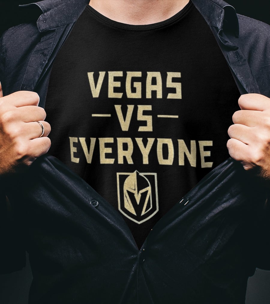 Vegas Golden Knights Vegas Vs Everyone NHL Iconic Team Rivalry T-Shirt