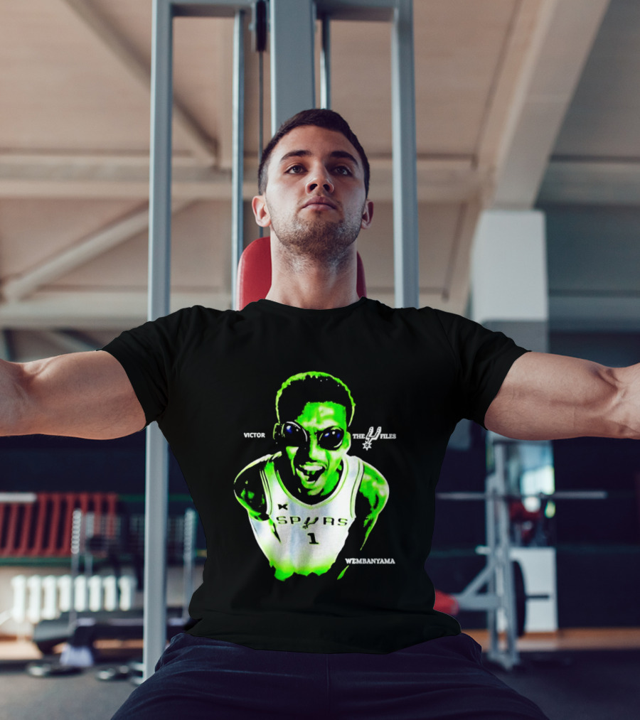 Victor Wembanyama Spurs X Files Number 1 Basketball Alien Concept T-Shirt