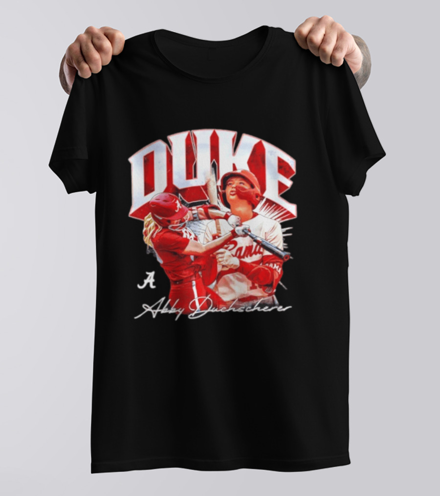 A Abby Duchscherer Alabama Crimson Tide Softball Duke T-Shirt