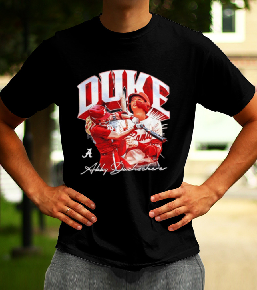 A Abby Duchscherer Alabama Crimson Tide Softball Duke T-Shirt