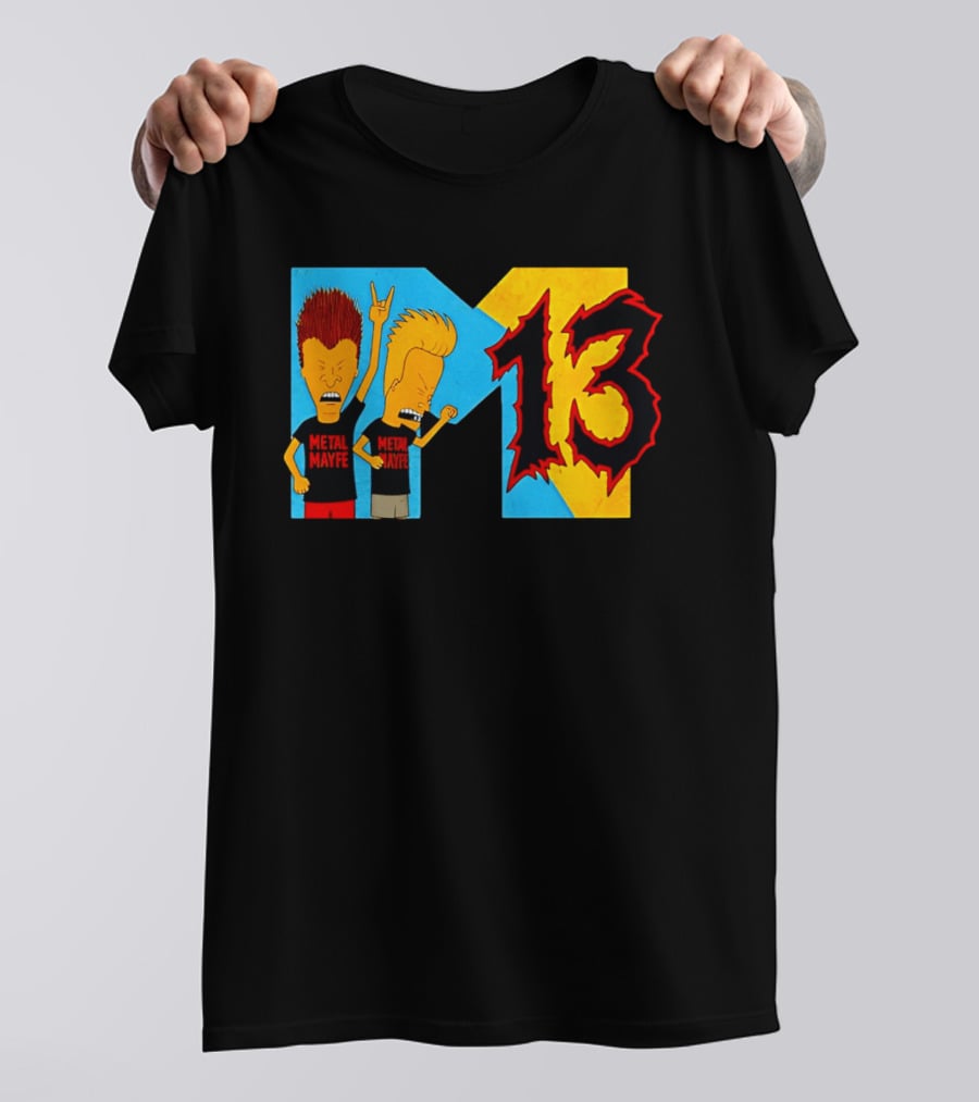 Metal Mayhem Beavis And Butt Head Rock Out 13 T-Shirt