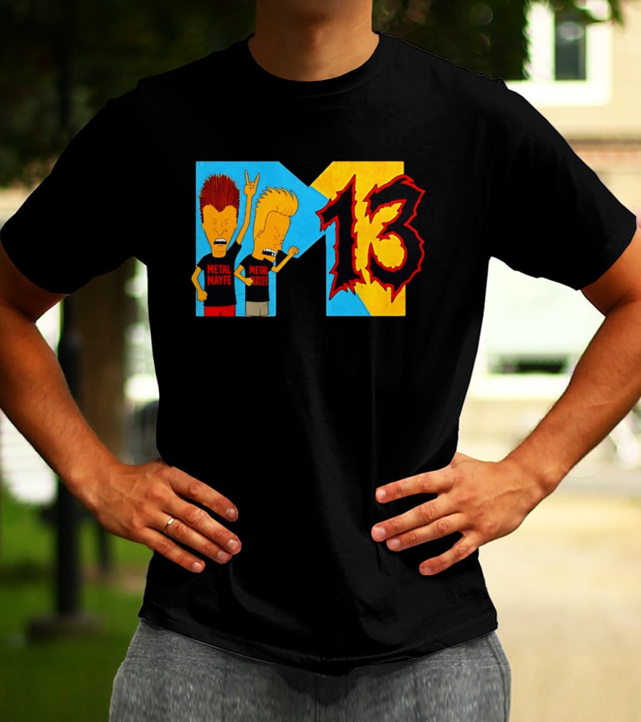Metal Mayhem Beavis And Butt Head Rock Out 13 T-Shirt