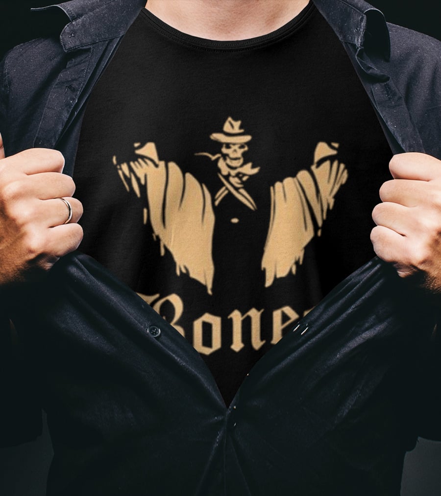 Crossmen Gold Bones Est 1974 Skeleton Cowboy T-Shirt
