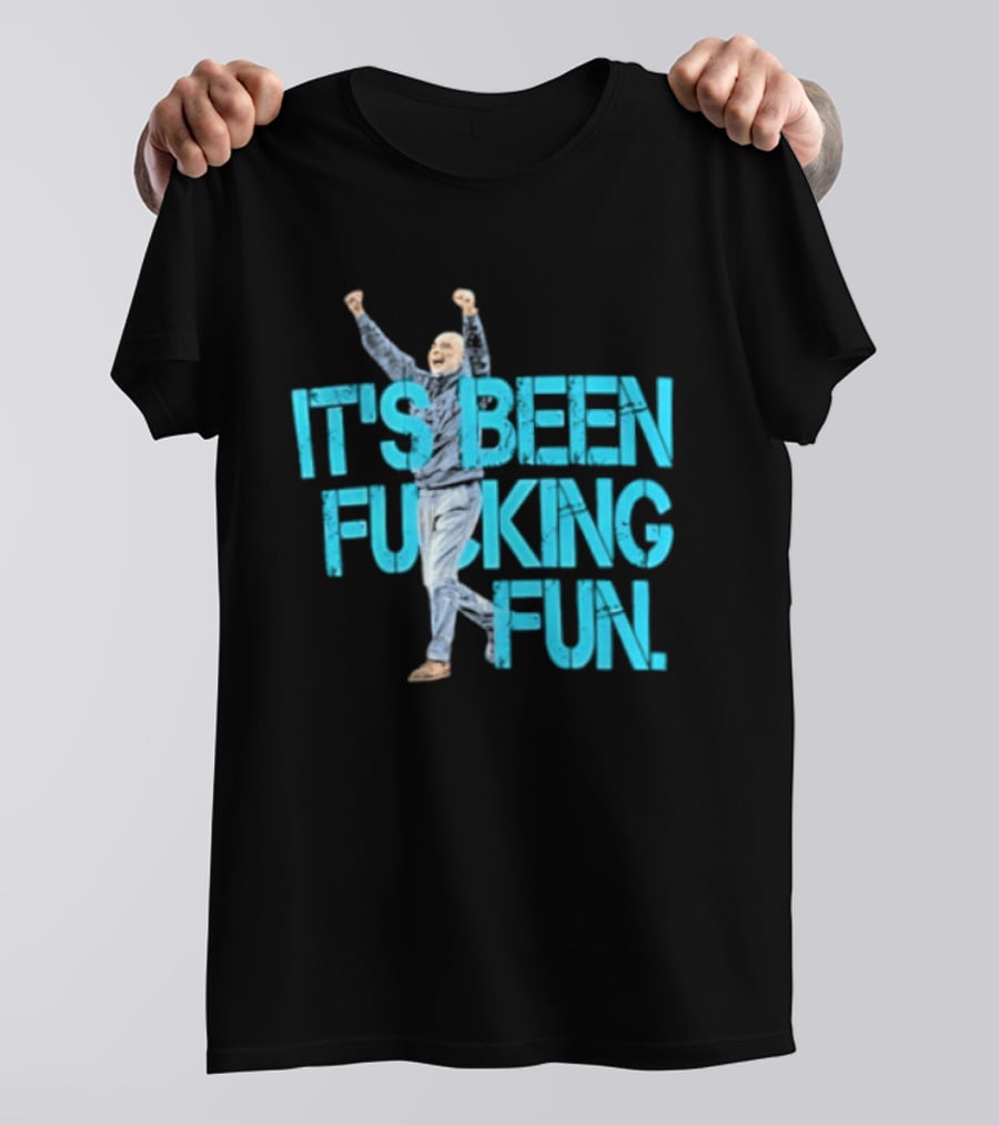 Pep Guardiola Manchester City It's Been Fucking Fun Celebration T-Shirt