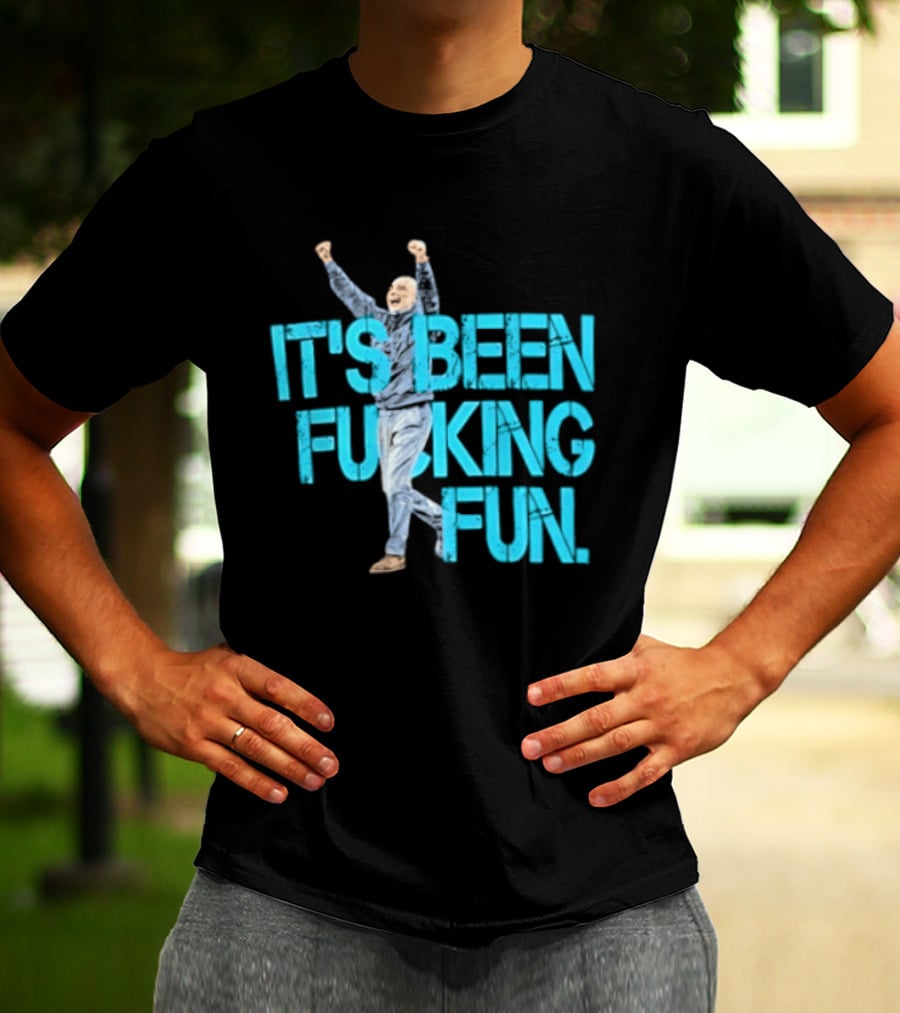 Pep Guardiola Manchester City It's Been Fucking Fun Celebration T-Shirt