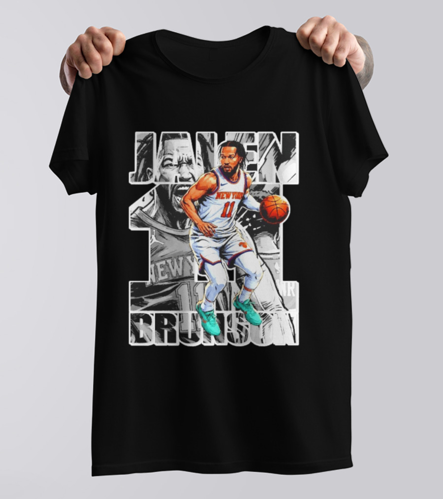 Jalen Brunson New York Knicks Manga Style Number 11 T-Shirt