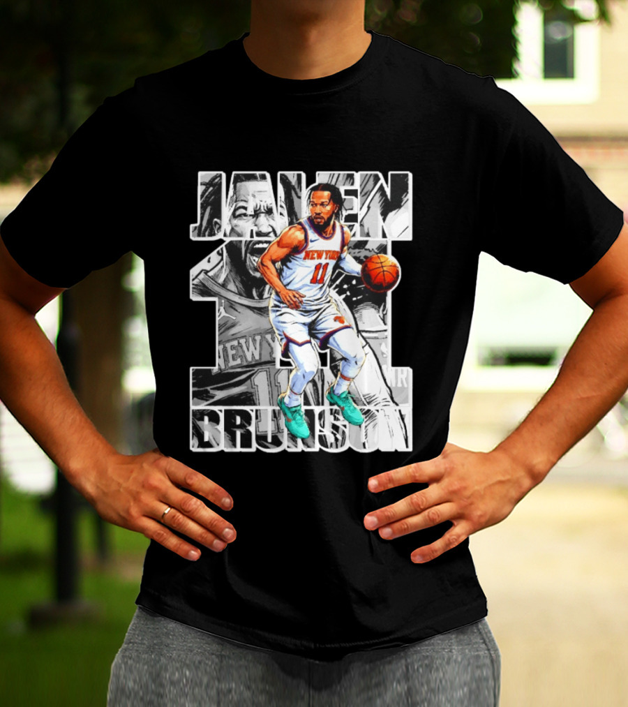 Jalen Brunson New York Knicks Manga Style Number 11 T-Shirt