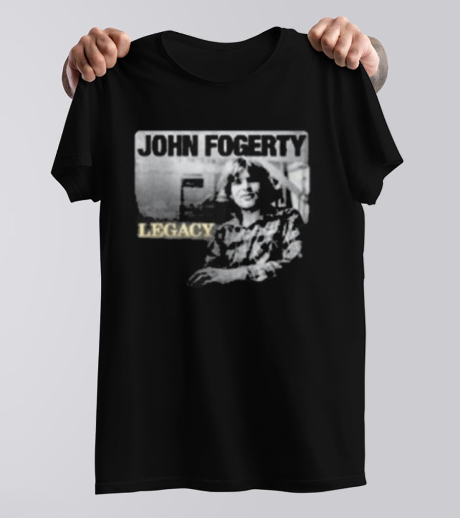 John Fogerty Legacy Black And White T-Shirt