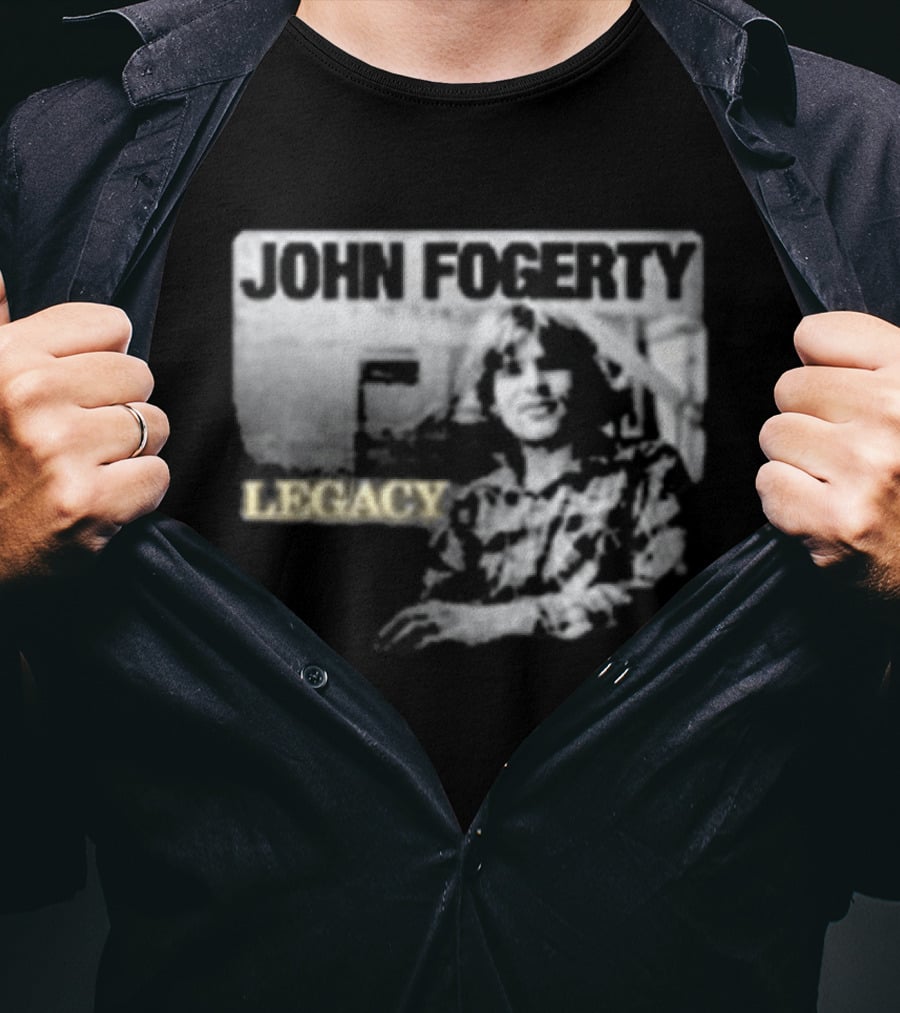 John Fogerty Legacy Black And White T-Shirt