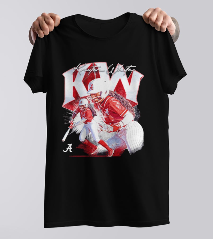 Kristen White Alabama Softball Player KW Collage T-Shirt