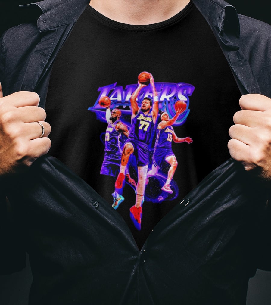 Lakers Lakeshow Big 3 Players Los Angeles Lakers Basketball Team T-Shirt