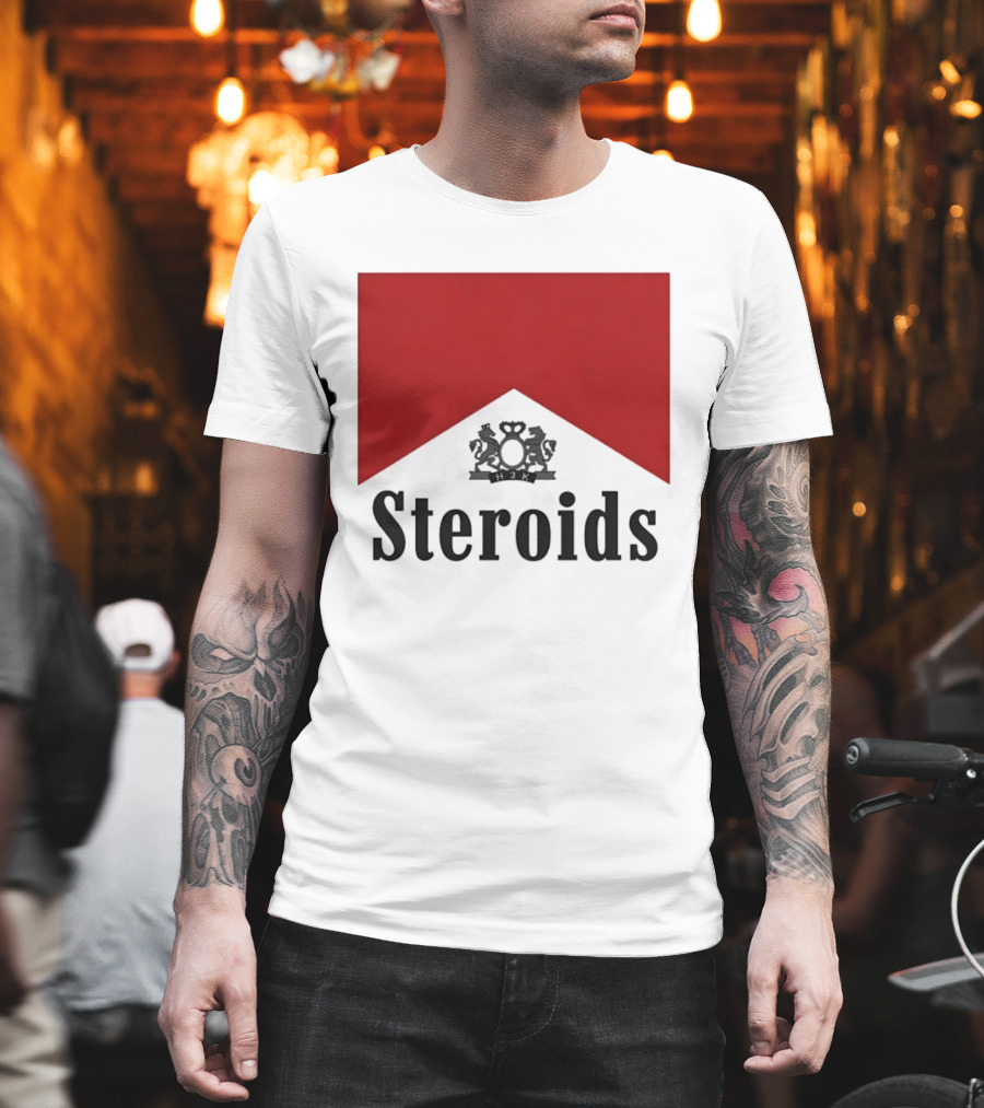 Steroids Bodybuilding Cigarette Box T-Shirt