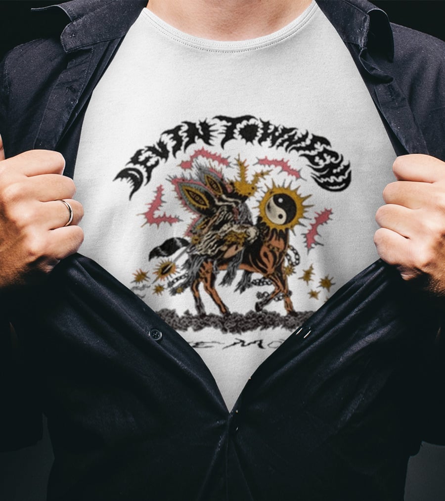 Devin Townsend The Moth Yin Yang Sunburst Creature T-Shirt