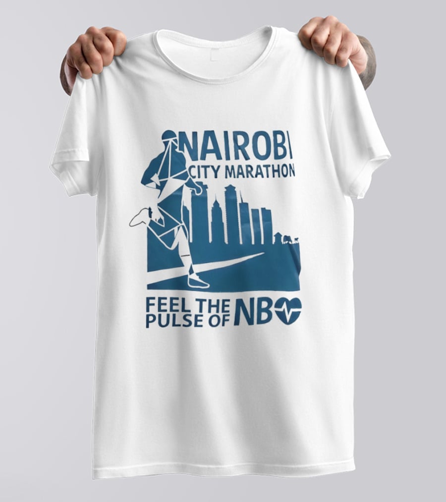 Nairobi City Marathon Feel The Pulse Of NB Skyline Runner Athletics Event T-Shirt