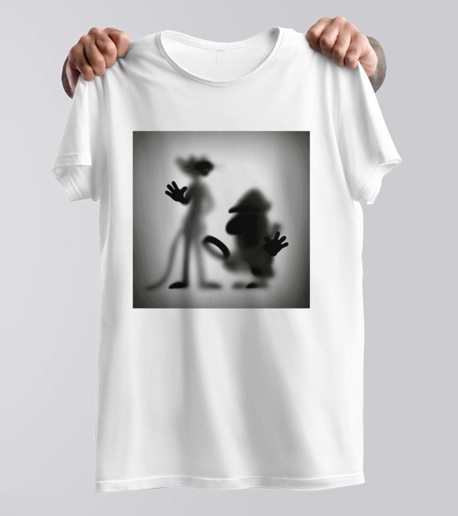 Pink Panther Inspector Clouseau Shadow Figure Duo T-Shirt